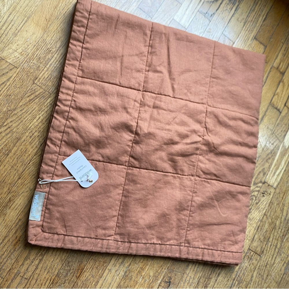 NWT WildBird linen quilted baby blanket